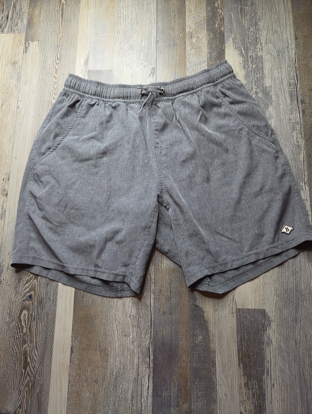 Burlebo Athletic Shorts Men's Small Grey Lined